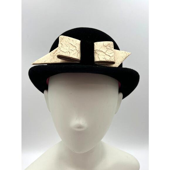 Vintage Frank Olive Bloomingdales Hat Black main image 4